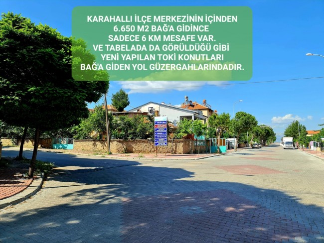 Uşak Karahallı Külköy'de Organize Sanayiye ve Köye Yakın, Köy ve Doğa Manzaralı 6.650 m2 Yatırımlık Kupon Bağ Bahçe. İlan Açıklamasını Okuyarak İletişime Geçiniz Lütfen.