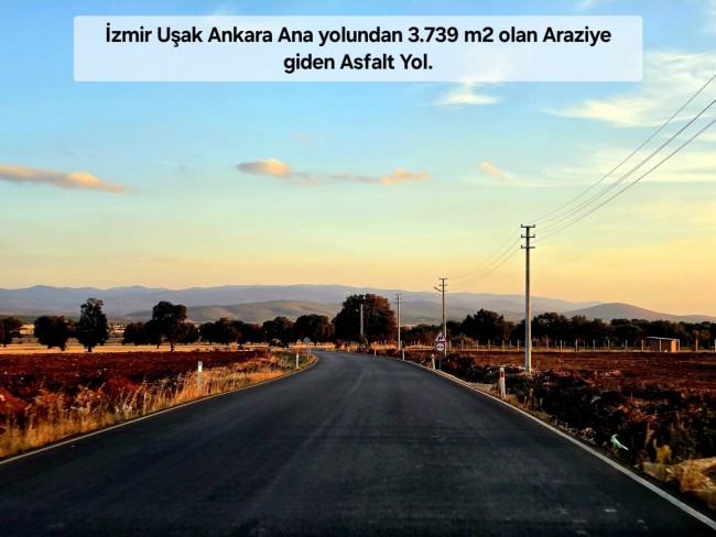 Uşak Banaz Merkeze Çok Yakın Ana Yol Üstünde 3.739 m2 Yatırımlık Arazi. Açıklamayı Okuyarak Arayınız