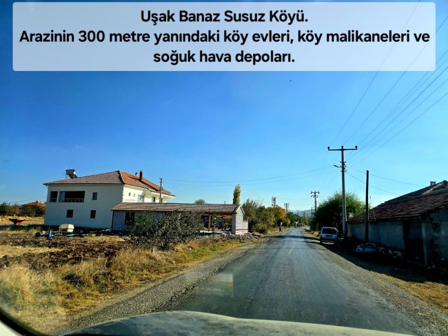 Uşak Banaz Merkeze Çok Yakın Ana Yol Üstünde 3.739 m2 Yatırımlık Arazi. Açıklamayı Okuyarak Arayınız