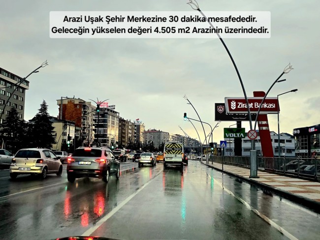Uşak Karahallı Kavaklı'da 4.505 m2 Köy Girişi Arsa ve Bağ. Açıklamayı Okuyarak Arayınız