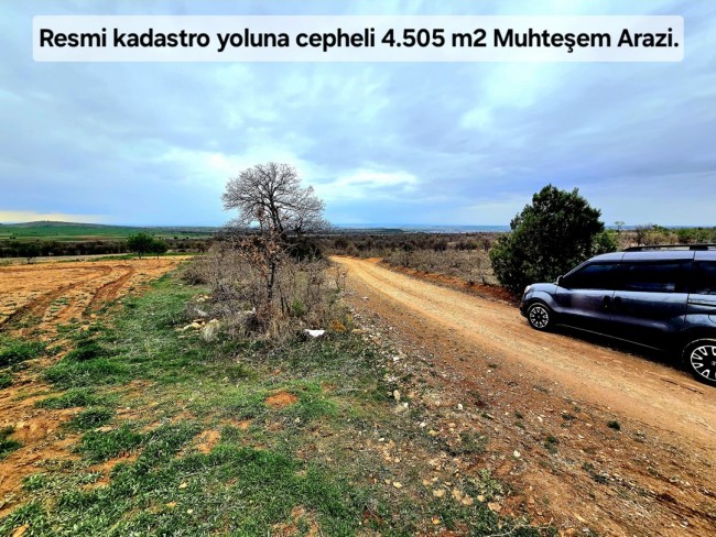 Uşak Karahallı Kavaklı'da 4.505 m2 Köy Girişi Arsa ve Bağ. Açıklamayı Okuyarak Arayınız