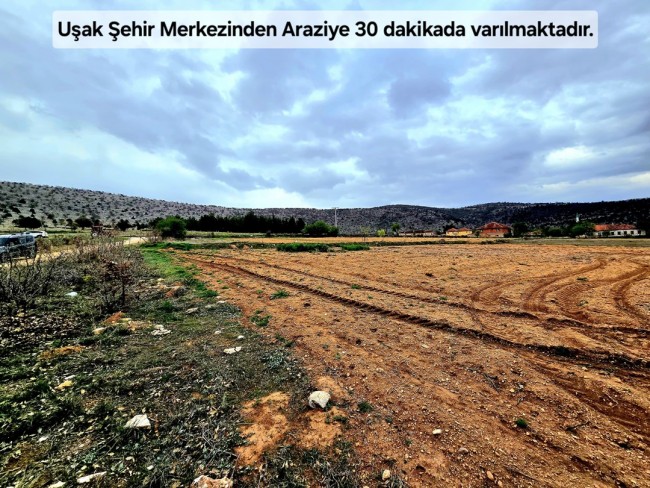 Uşak Karahallı Kavaklı'da 4.505 m2 Köy Girişi Arsa ve Bağ. Açıklamayı Okuyarak Arayınız