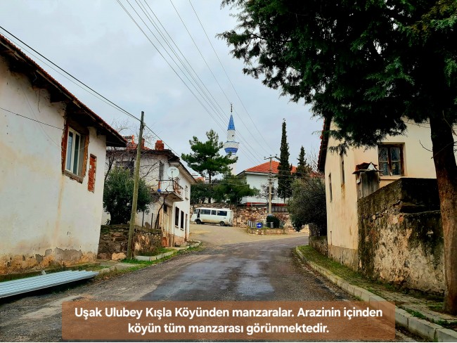 Uşak Ulubey Kışla'da Köy Doğa Yol Manzaralı, İmara Yakın 4.855 m2 Arazi. Açıklamayı Okuyunuz