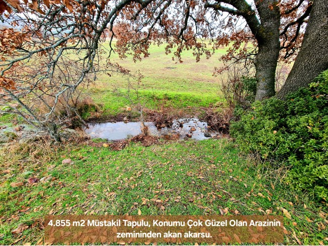 Uşak Ulubey Kışla'da Köy Doğa Yol Manzaralı, İmara Yakın 4.855 m2 Arazi. Açıklamayı Okuyunuz