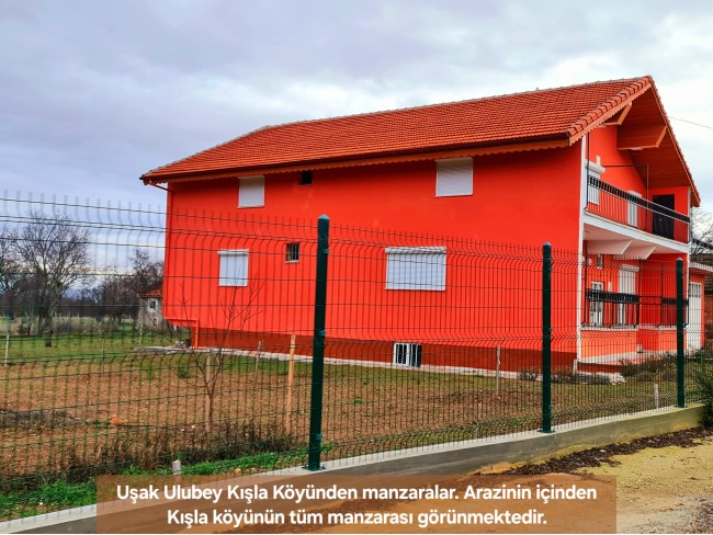 Uşak Ulubey Kışla'da Köy Doğa Yol Manzaralı, İmara Yakın 4.855 m2 Arazi. Açıklamayı Okuyunuz