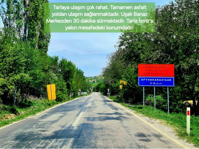 Afyonkarahisar Hocalar Akçadere Köydibinde 1.944 m2 Tarla. Açıklamayı Okuyunuz