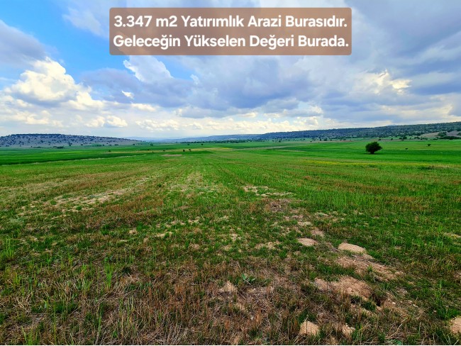 Kütahya Emet Aydıncık'da Köy ve Doğa Manzaralı 3.347 m2 Yatırımlık Tarla. İlan Açıklamasını Okuyunuz
