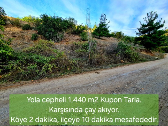 Balıkesir Sındırgı Osmanlar'da 1.440 m2 Yola Cepheli Kupon Tarla. Açıklamayı Okuyarak Arayınız.
