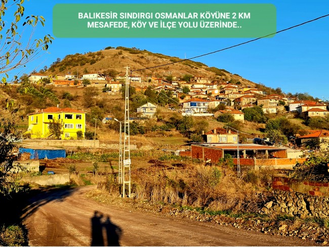 Balıkesir Sındırgı Osmanlar'da 1.440 m2 Yola Cepheli Kupon Tarla. Açıklamayı Okuyarak Arayınız.