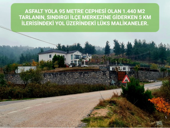Balıkesir Sındırgı Osmanlar'da 1.440 m2 Yola Cepheli Kupon Tarla. Açıklamayı Okuyarak Arayınız.