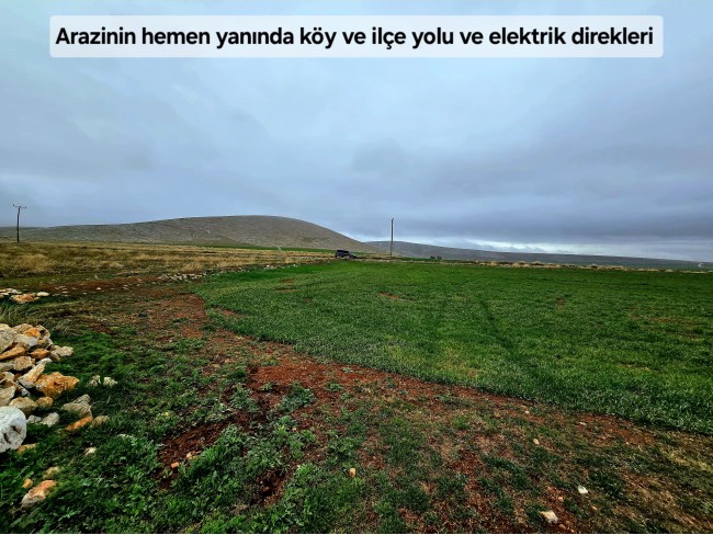 Afyon Emirdağ Leylekli'de 6.625 m2 Köy İçi, Çift Yola Cepheli Tarla. Açıklamayı Okuyarak Arayınız.