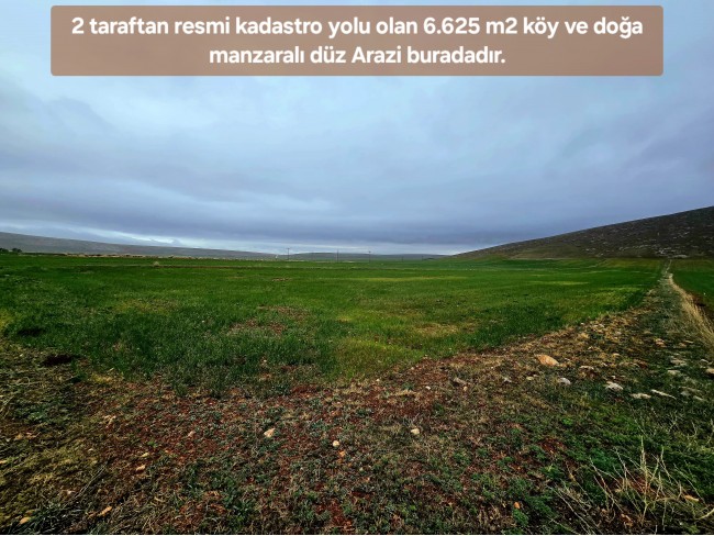 Afyon Emirdağ Leylekli'de 6.625 m2 Köy İçi, Çift Yola Cepheli Tarla. Açıklamayı Okuyarak Arayınız.