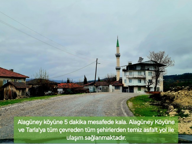 Balıkesir Dursunbey Alagüney'de 2.383 m2 Düz Uygun Tarla. Açıklamayı Okuyunuz.