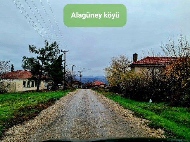 Balıkesir Dursunbey Alagüney'de 2.383 m2 Düz Uygun Tarla. Açıklamayı Okuyunuz.