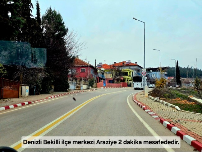 Denizli Bekilli Üçkuyu'nun En Güzel Konumunda 1.161 m2 Yatırımlık Tarla.