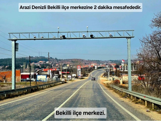 Denizli Bekilli Üçkuyu'nun En Güzel Konumunda 1.161 m2 Yatırımlık Tarla.