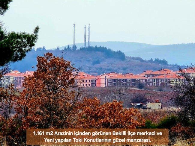 Denizli Bekilli Üçkuyu'nun En Güzel Konumunda 1.161 m2 Yatırımlık Tarla.