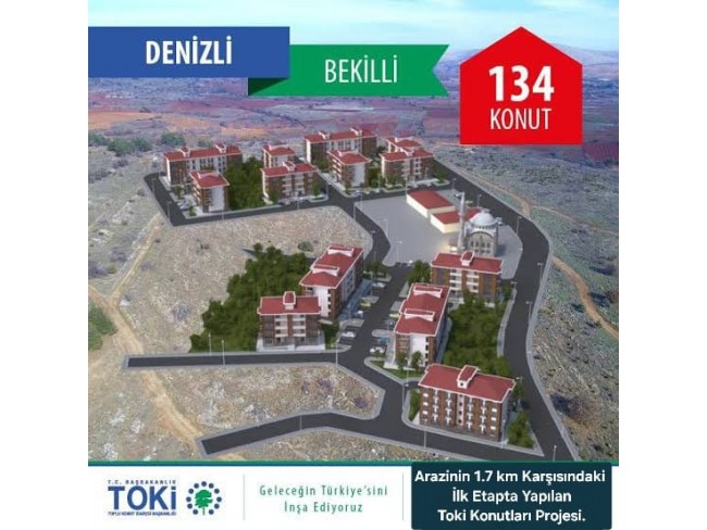 Denizli Bekilli Üçkuyu'nun En Güzel Konumunda 1.161 m2 Yatırımlık Tarla.