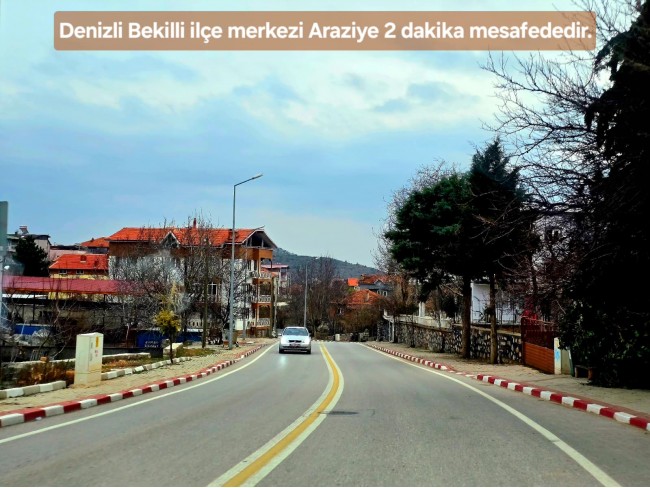 Denizli Bekilli Üçkuyu'nun En Güzel Konumunda 1.161 m2 Yatırımlık Tarla.