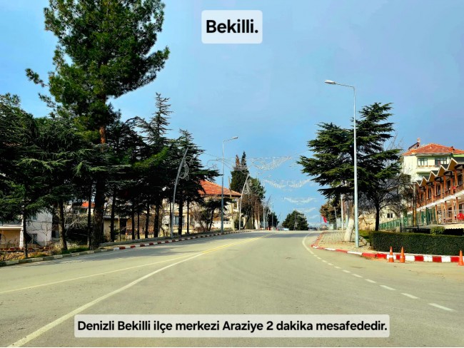 Denizli Bekilli Üçkuyu'nun En Güzel Konumunda 1.161 m2 Yatırımlık Tarla.