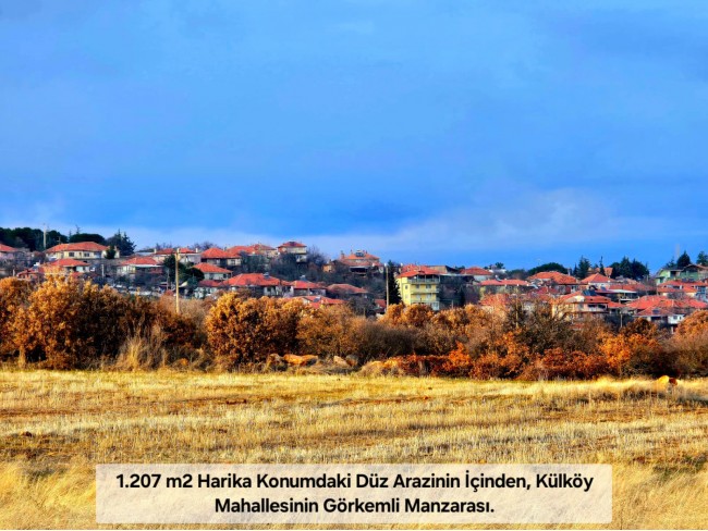 Uşak Karahallı Külköyde 1.207 m2 Organize Sanayi, İlçe, Mahalle Manzaralı Tarla. Açıklamayı Okuyunuz