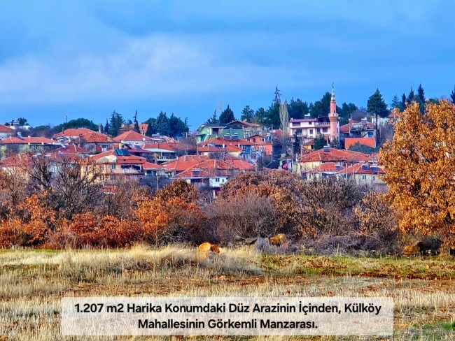 Uşak Karahallı Külköyde 1.207 m2 Organize Sanayi, İlçe, Mahalle Manzaralı Tarla. Açıklamayı Okuyunuz