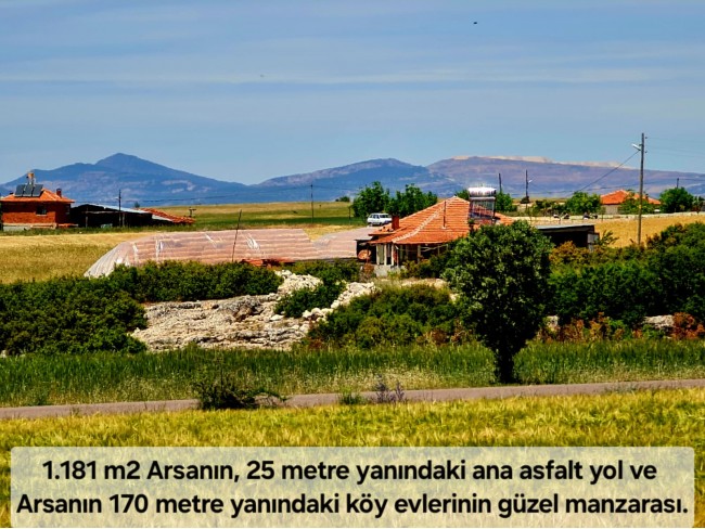 Uşak Ulubey Büyükkayalı'da %40 İmarlı 1.181 m2 Yolu Olan Kupon Arsa. Açıklamayı Okuyarak Arayınız.