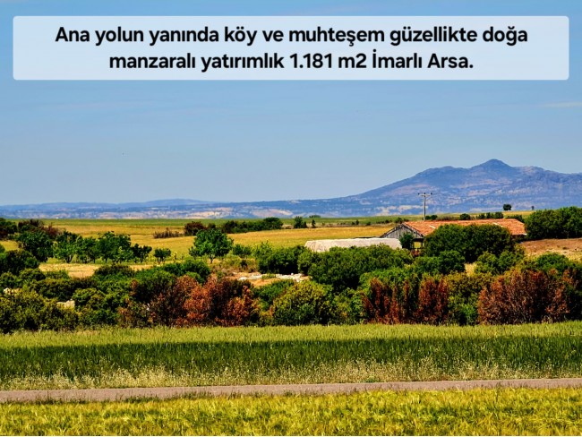 Uşak Ulubey Büyükkayalı'da %40 İmarlı 1.181 m2 Yolu Olan Kupon Arsa. Açıklamayı Okuyarak Arayınız.
