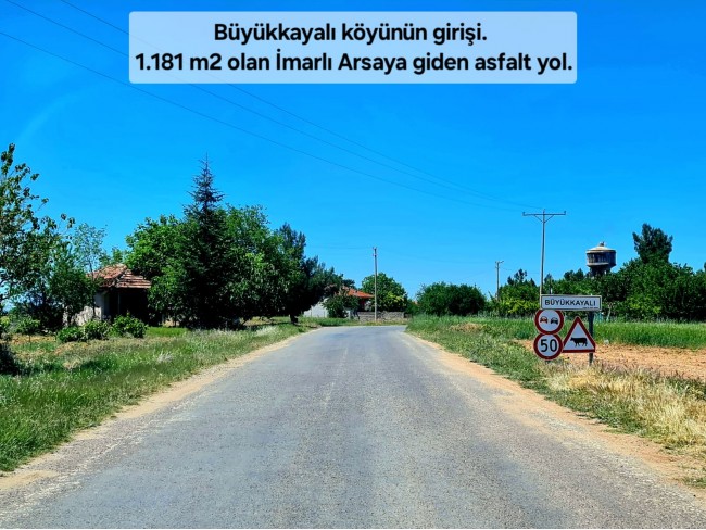 Uşak Ulubey Büyükkayalı'da %40 İmarlı 1.181 m2 Yolu Olan Kupon Arsa. Açıklamayı Okuyarak Arayınız.