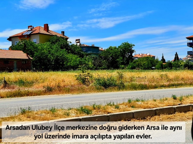 Uşak Ulubey Büyükkayalı'da %40 İmarlı 1.181 m2 Yolu Olan Kupon Arsa. Açıklamayı Okuyarak Arayınız.