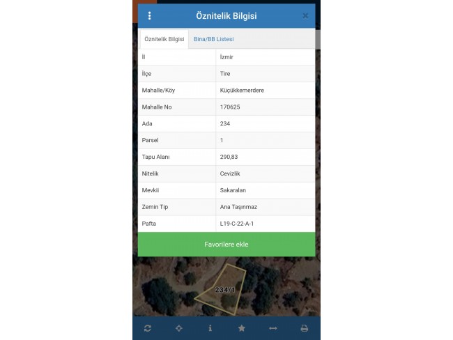 İzmir Tire Küçükkemerdere'de 290 m2 Manzaralı Güzel Cevizlik. İlan Açıklamasını Okuyarak Arayınız.