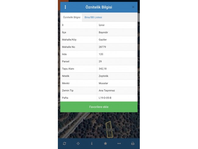 İzmir Bayındır Gaziler'de 342 m2 Asfalt Yolun Üstünde Uygun Zeytinlik. Açıklamayı Okuyarak Arayınız.