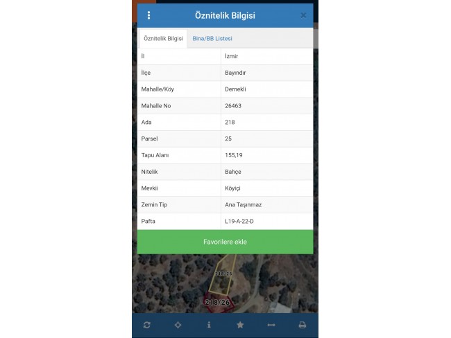 İzmir Bayındır Dernekli'de 264 m2 Köyiçi Uygun Bahçe. İlan Açıklamasını Okuyarak Arayınız.