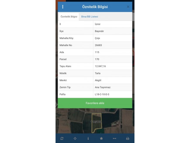 İzmir Bayındır Çırpı'da 12.847 m2 Çiftlik ve Ev. Yola Cepheli. İlan Açıklamasını Okuyarak Arayınız.