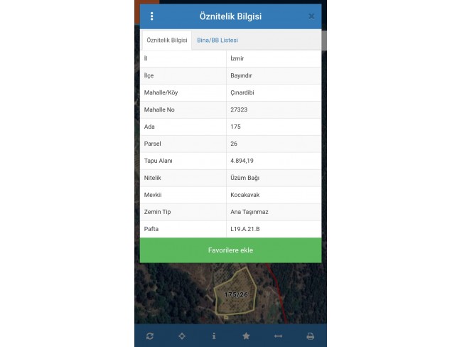 İzmir Bayındır Çınardibi'nde 4.894 m2 Kiraz Bahçesi Çok Uygun. İlan Açıklamasını Okuyarak Arayınız.