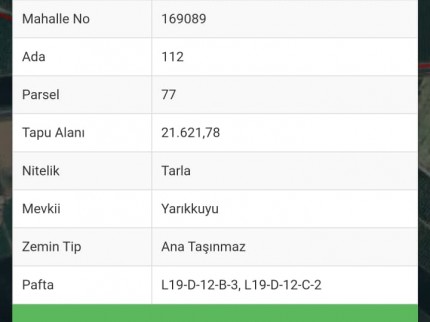 İzmir Tire Eskioba'da 37 Dönüm 2 Uygun Yatırımlık Tarla. Konumu Güzel. Açıklamayı Okuyarak Arayınız.