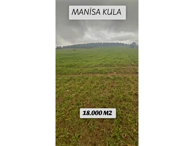 Manisa Kula Evciler'de 17.819 m2 Çok Uygun Güzel Tarla. Otoyola Yakın. Açıklamayı Okuyarak Arayınız.
